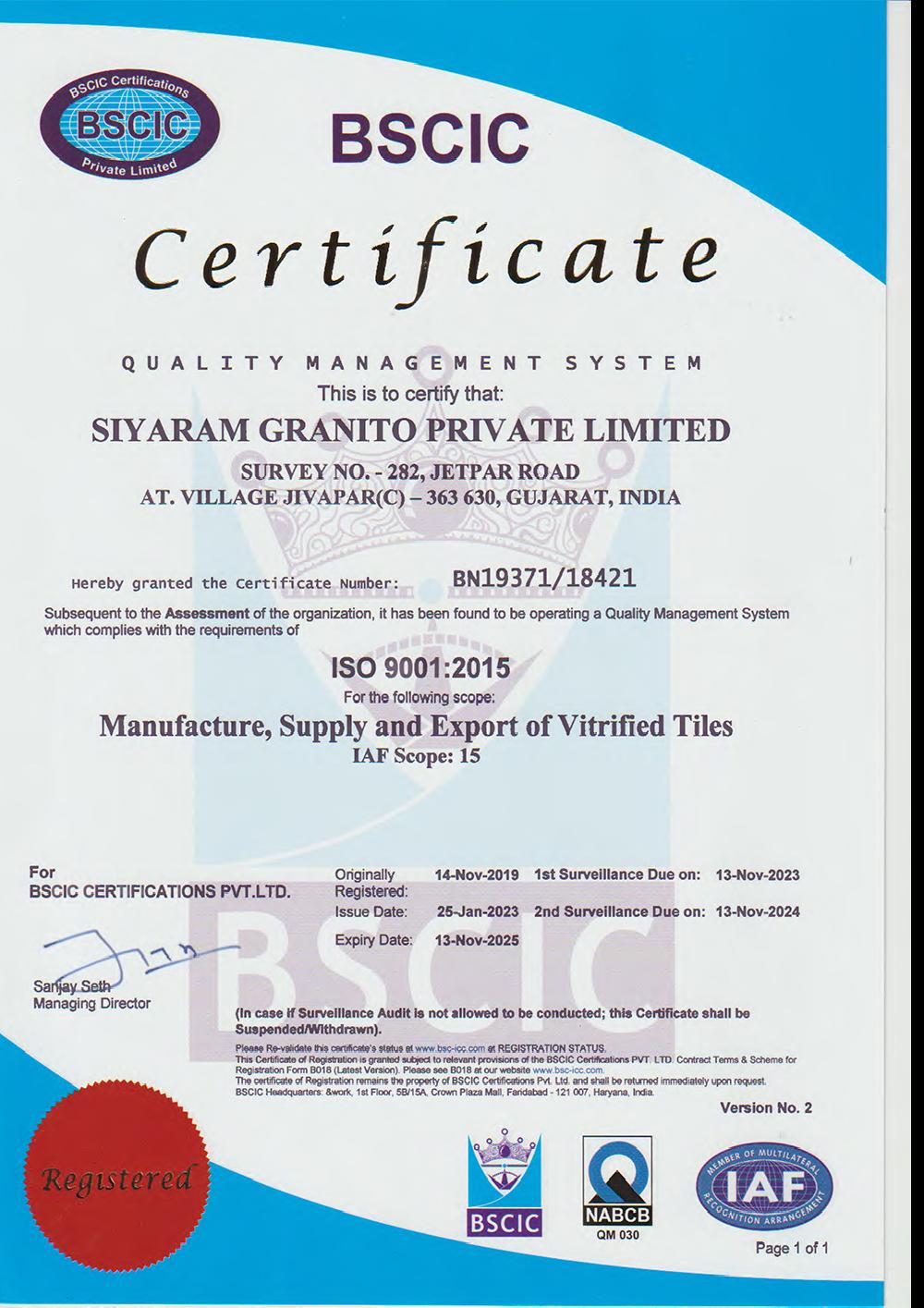 ISO 9001:2015